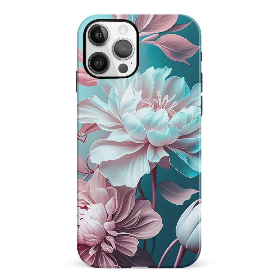 iPhone 12 Blossom Phone Case in Green