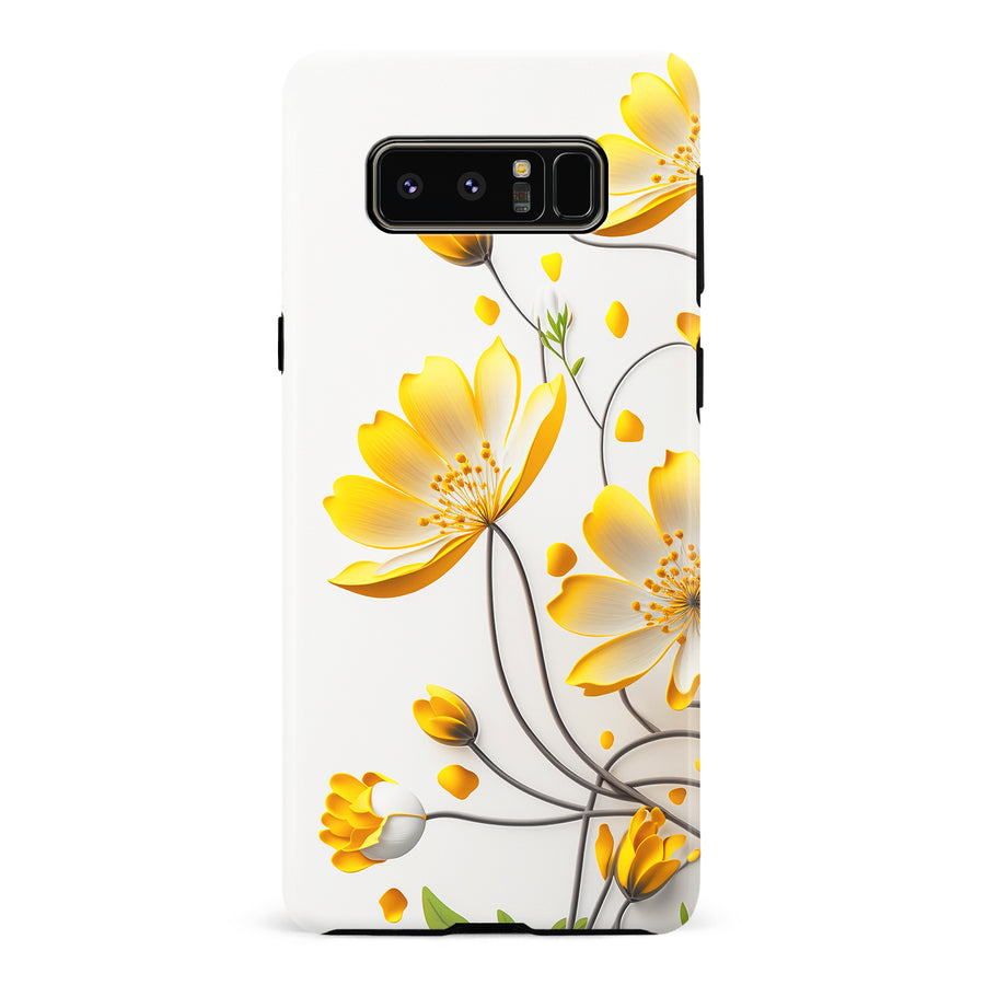 Samsung Galaxy Note 8 Cosmos Phone Case in White