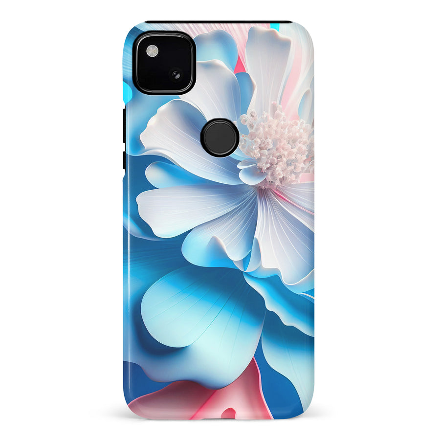 Google Pixel 4A Blossom Phone Case in Blue