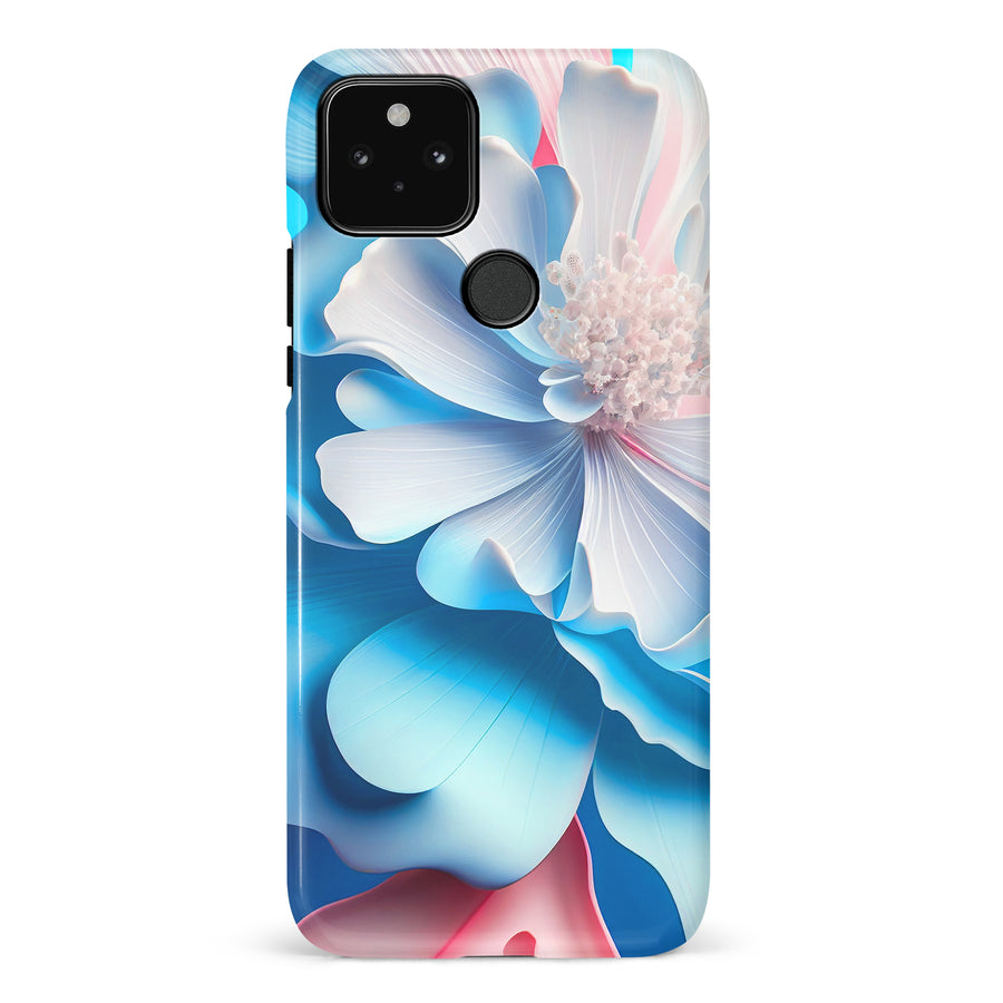 Google Pixel 5 Blossom Phone Case in Blue