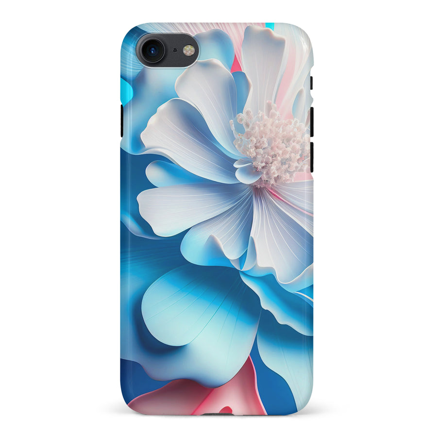 iPhone 7/8/SE Blossom Phone Case in Blue