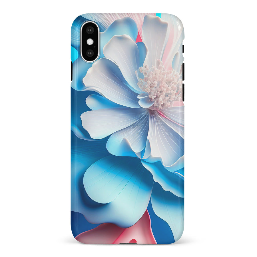 iPhone X/XS Blossom Phone Case in Blue
