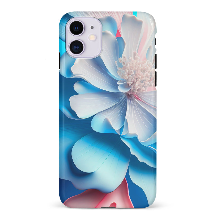iPhone 11 Blossom Phone Case in Blue