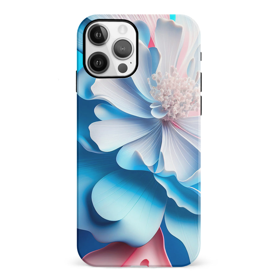 iPhone 12 Blossom Phone Case in Blue
