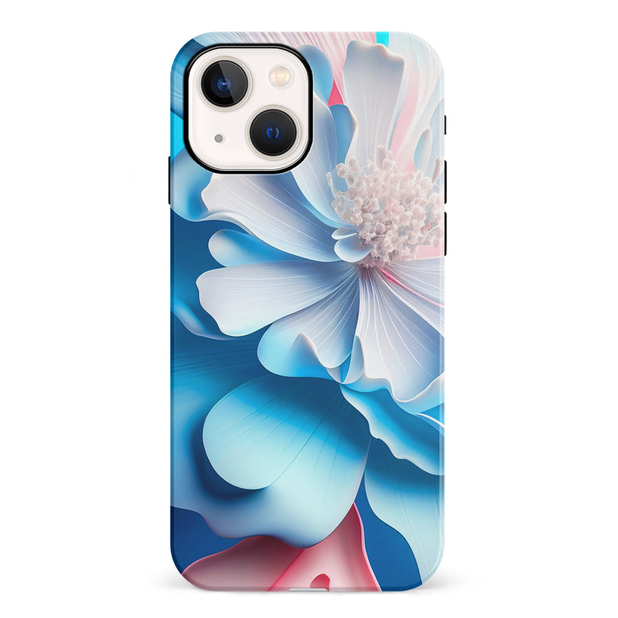 iPhone 13 Blossom Phone Case in Blue