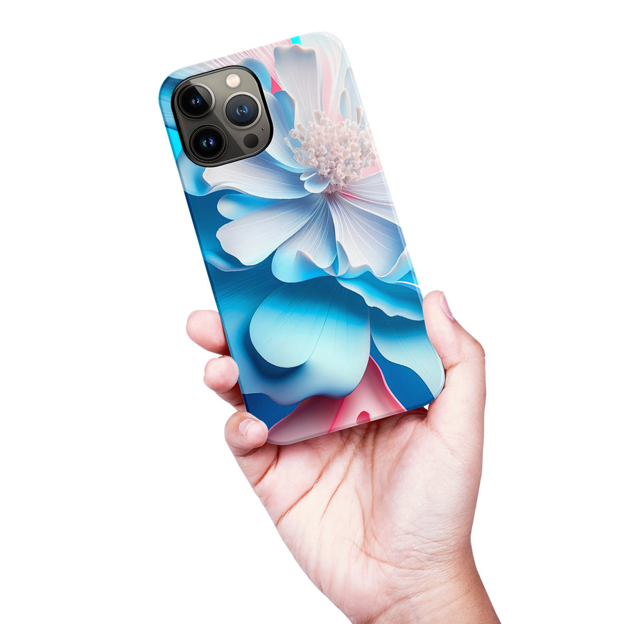 iPhone 13 Pro Max Blossom Phone Case in Blue