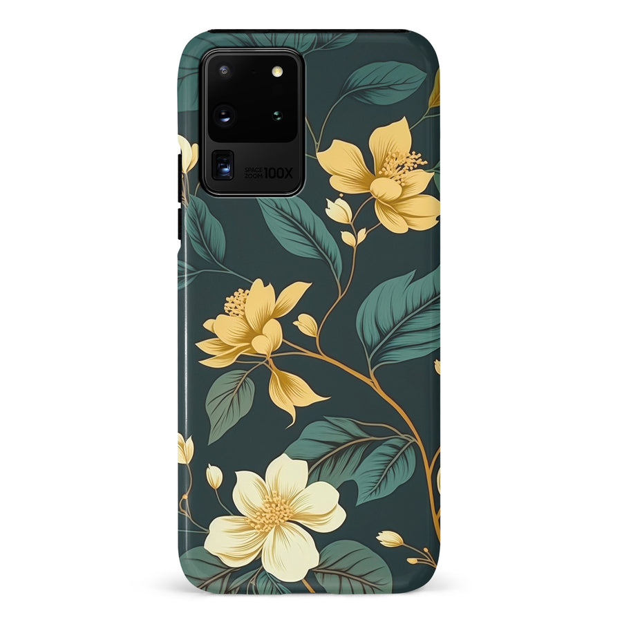 Samsung Galaxy S20 Ultra Floral Phone Case in Green