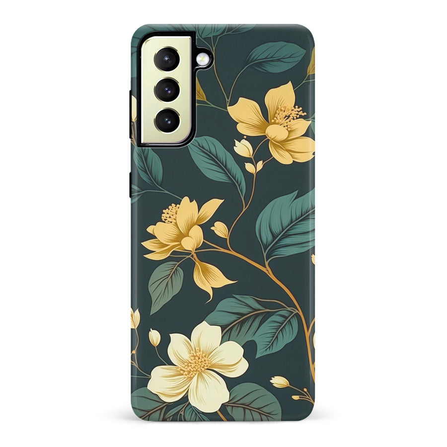 Samsung Galaxy S22 Plus Floral Phone Case in Green