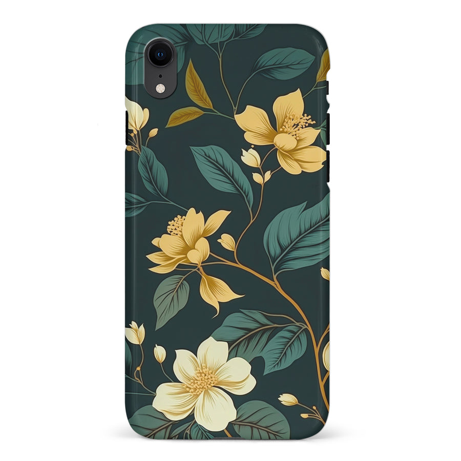 iPhone XR Floral Phone Case in Green