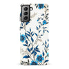 Samsung Galaxy S21 Plus Blue Hibiscus Phone Case in White