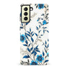 Samsung Galaxy S22 Plus Blue Hibiscus Phone Case in White