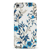 iPhone 6S Plus Blue Hibiscus Phone Case in White