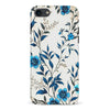 iPhone 7/8/SE Blue Hibiscus Phone Case in White