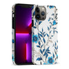iPhone 13 Pro Max Blue Hibiscus Phone Case in White