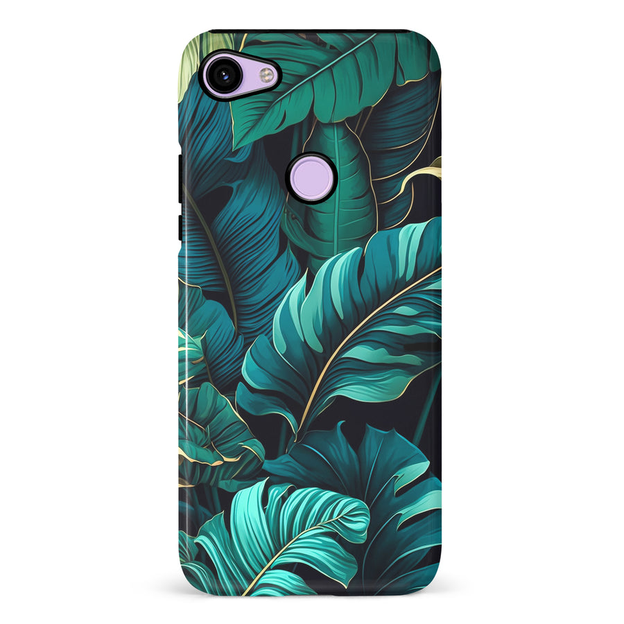 Google Pixel 3 Floral Phone Case in Green