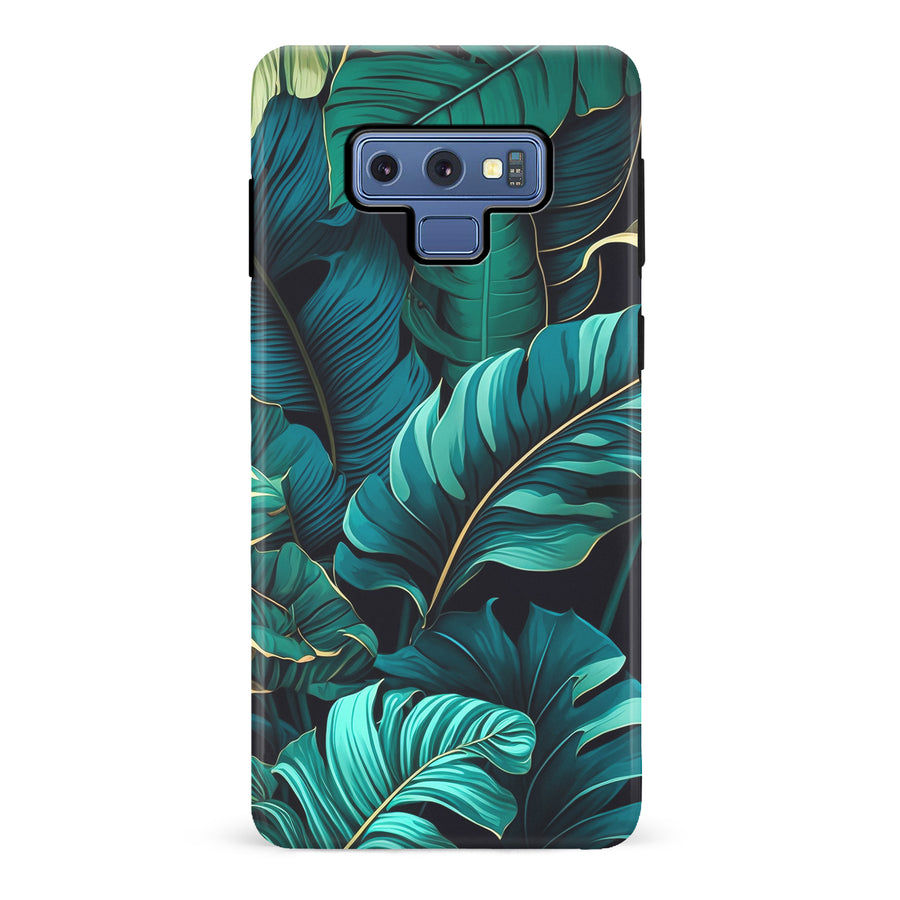 Samsung Galaxy Note 9 Floral Phone Case in Green