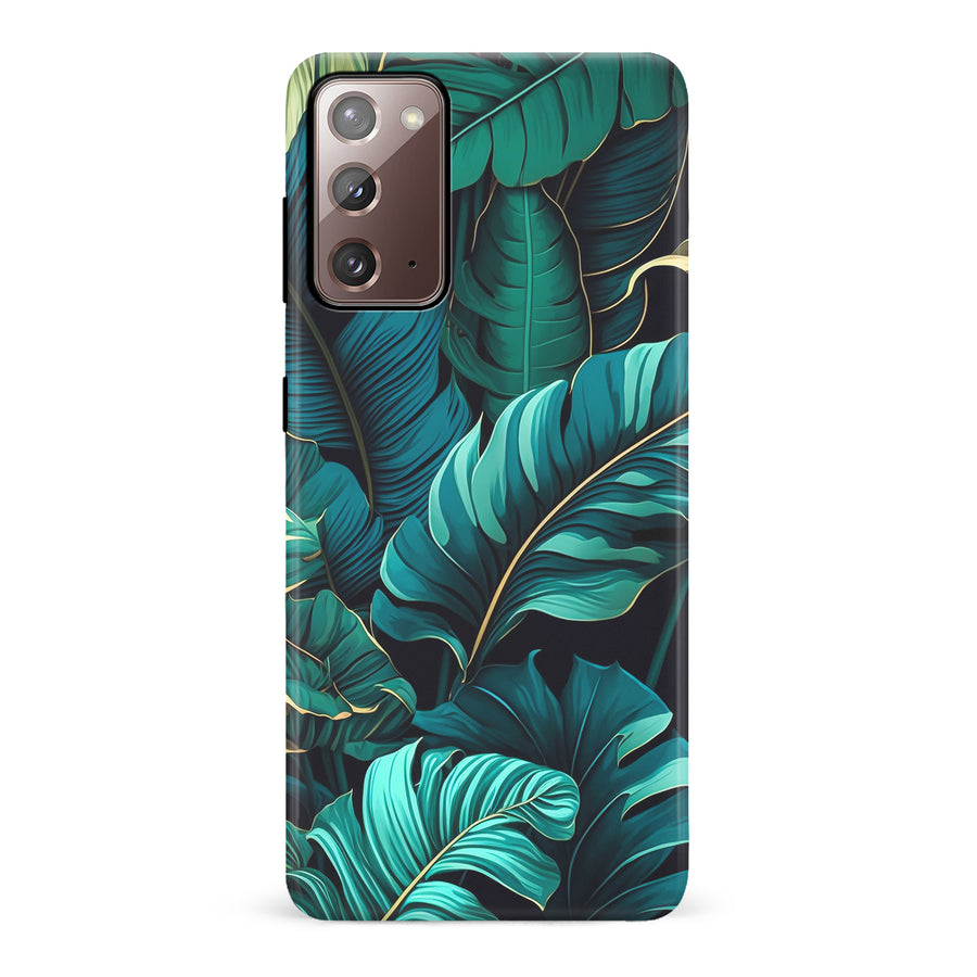 Samsung Galaxy Note 20 Floral Phone Case in Green