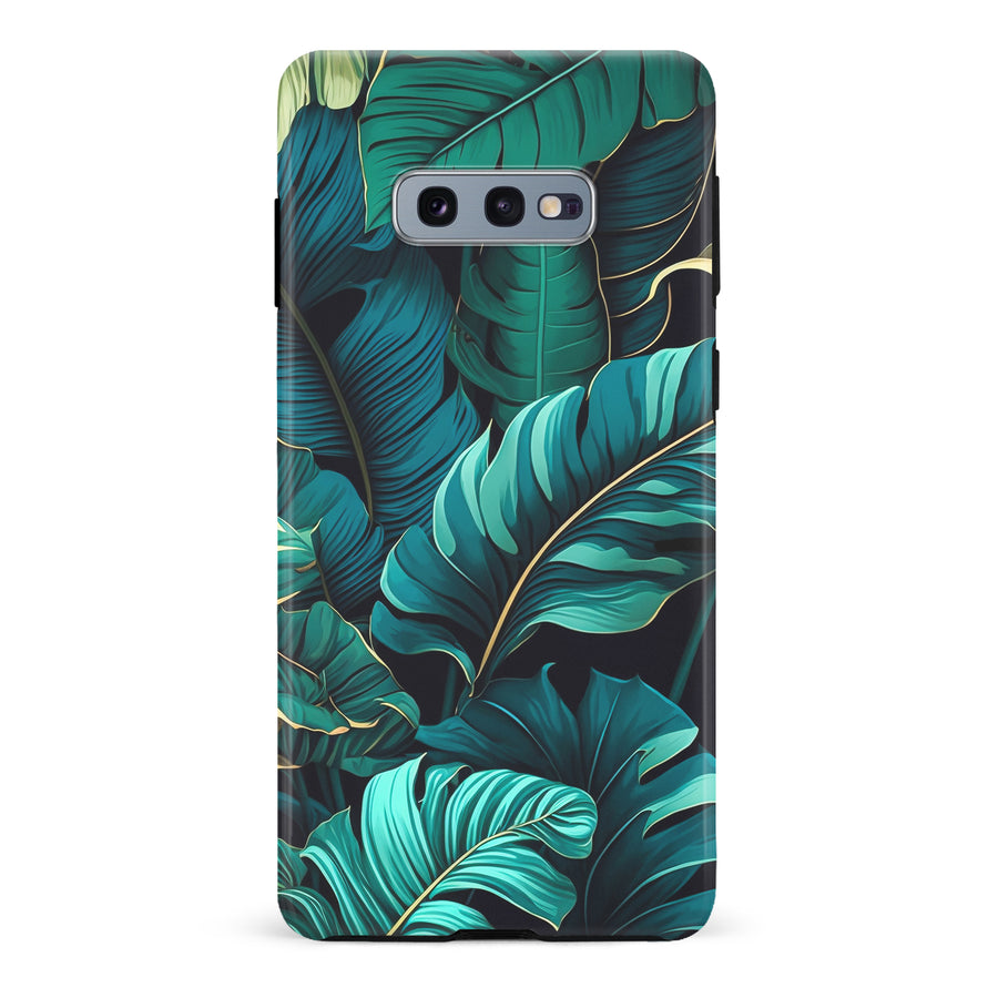 Samsung Galaxy S10e Floral Phone Case in Green