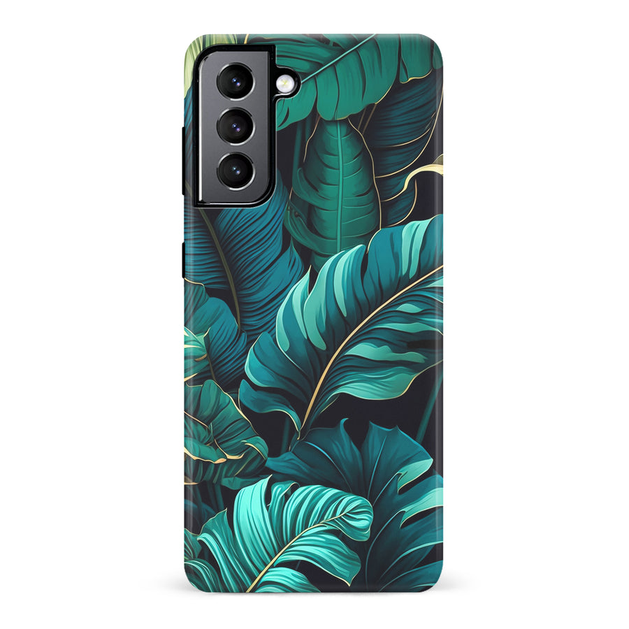 Samsung Galaxy S22 Floral Phone Case in Green