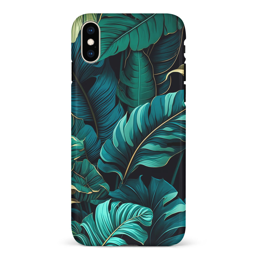 iPhone XS Max Floral Phone Case in Green