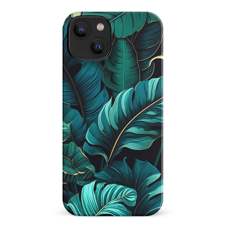 iPhone 14 Floral Phone Case in Green