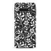 Samsung Galaxy S10 Plus Monochrome Floral Phone Case in Black and White
