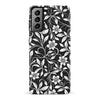 Samsung Galaxy S21 Plus Monochrome Floral Phone Case in Black and White
