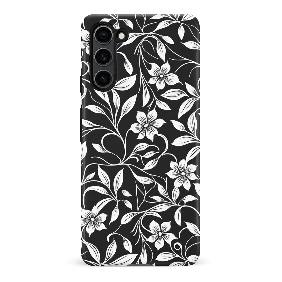 iPhone 6S Plus Monochrome Floral Phone Case in Black and White