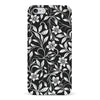iPhone X/XS Monochrome Floral Phone Case in Black and White