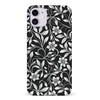 iPhone 11 Monochrome Floral Phone Case in Black and White