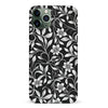 iPhone 11 Pro Monochrome Floral Phone Case in Black and White