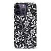 iPhone 14 Pro Max Monochrome Floral Phone Case in Black and White