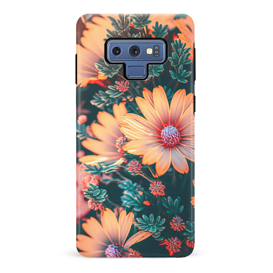 Samsung Galaxy Note 9 Floral Phone Case in Orange