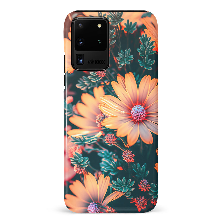 Samsung Galaxy S20 Ultra Floral Phone Case in Orange