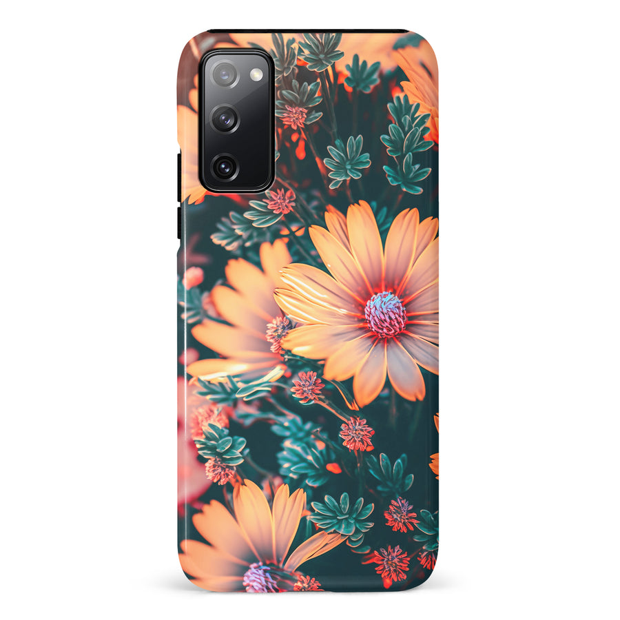 Samsung Galaxy S20 FE Floral Phone Case in Orange