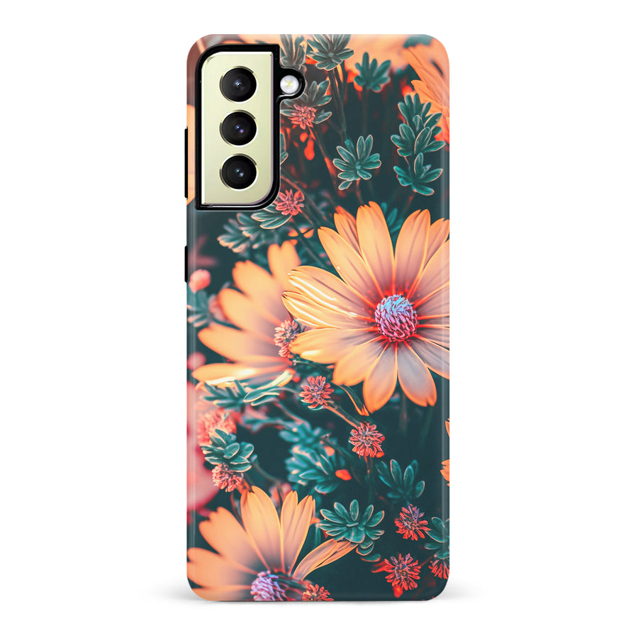 Samsung Galaxy S22 Plus Floral Phone Case in Orange