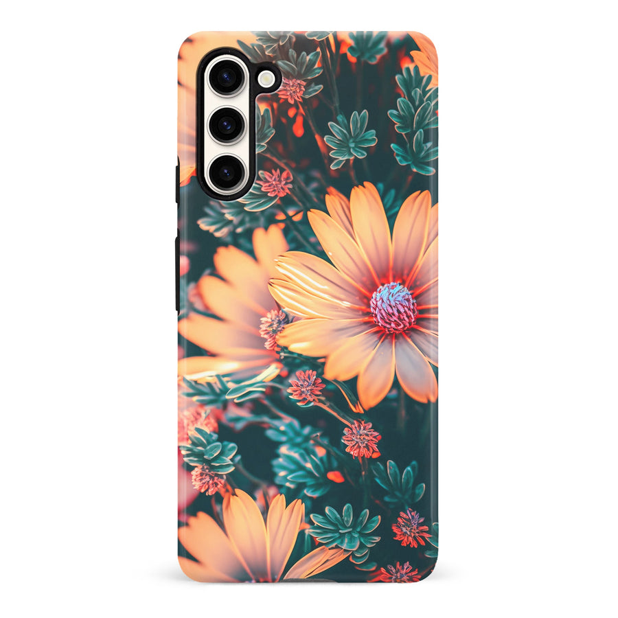 Samsung Galaxy S23 Floral Phone Case in Orange
