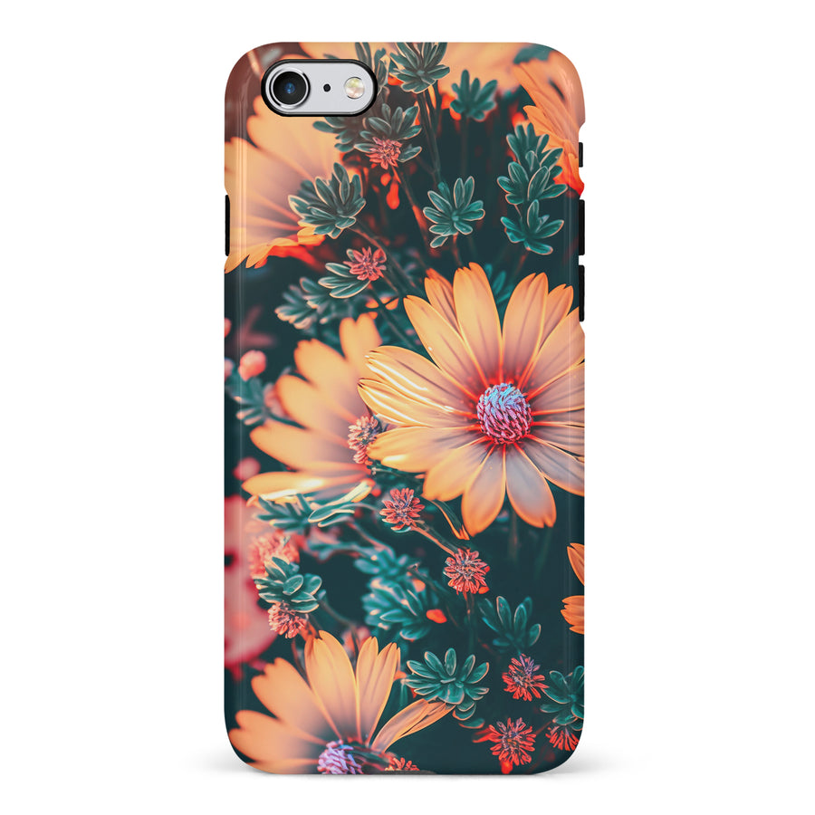 iPhone 6 Floral Phone Case in Orange