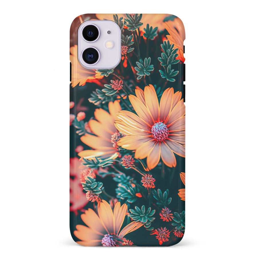 iPhone 11 Floral Phone Case in Orange