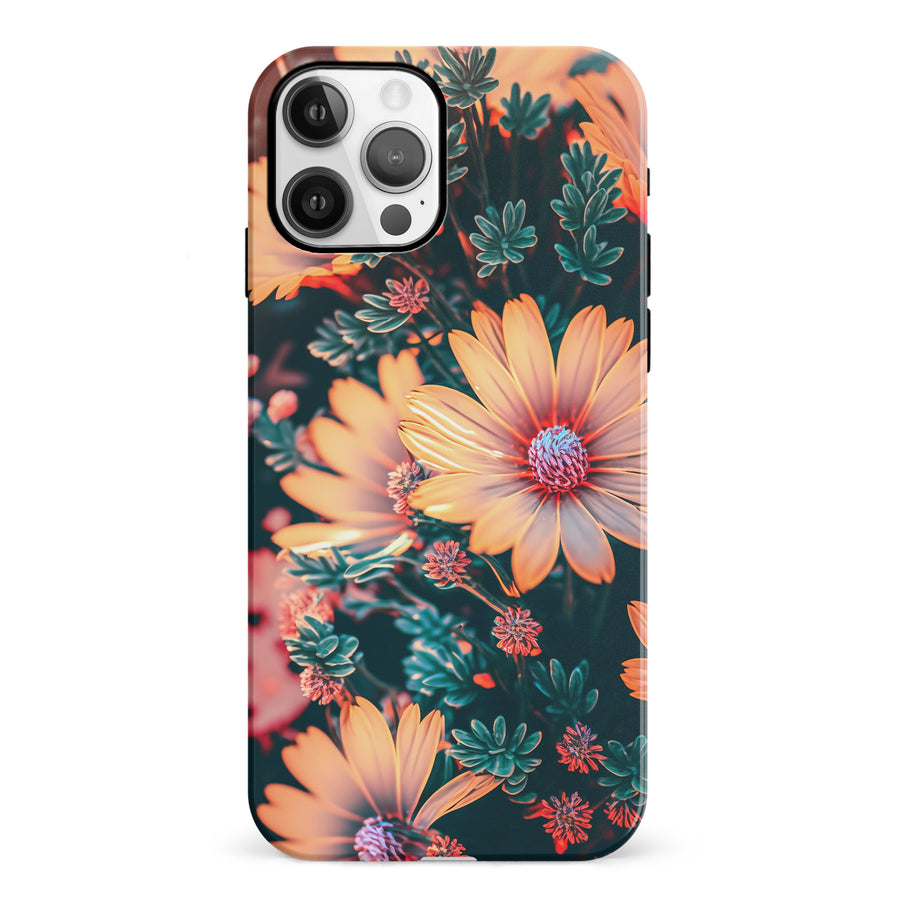 iPhone 12 Floral Phone Case in Orange