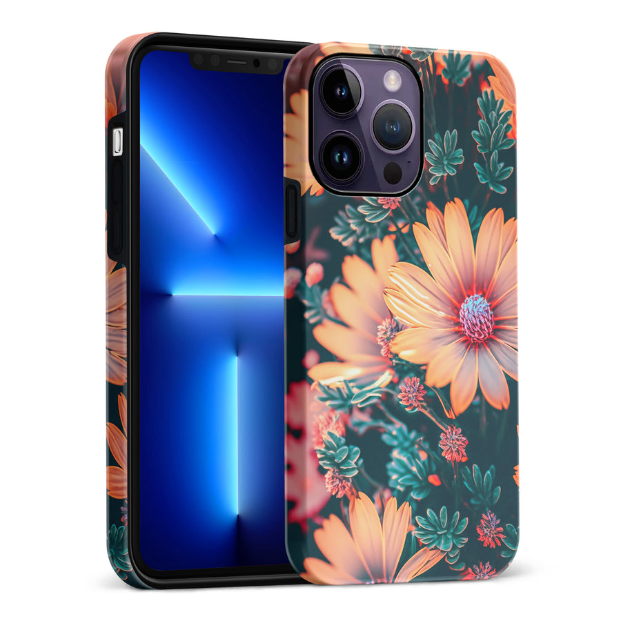 iPhone 14 Pro Max Floral Phone Case in Orange