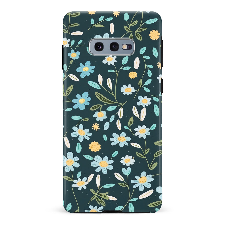 Samsung Galaxy S10e Daisy Phone Case in Green