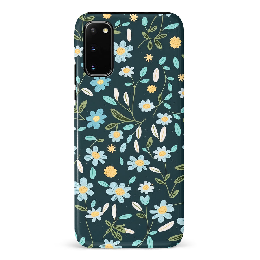 Samsung Galaxy S20 Daisy Phone Case in Green