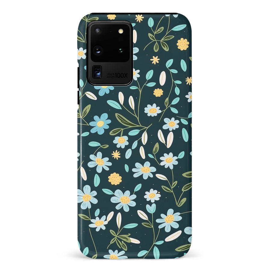 Samsung Galaxy S20 Ultra Daisy Phone Case in Green