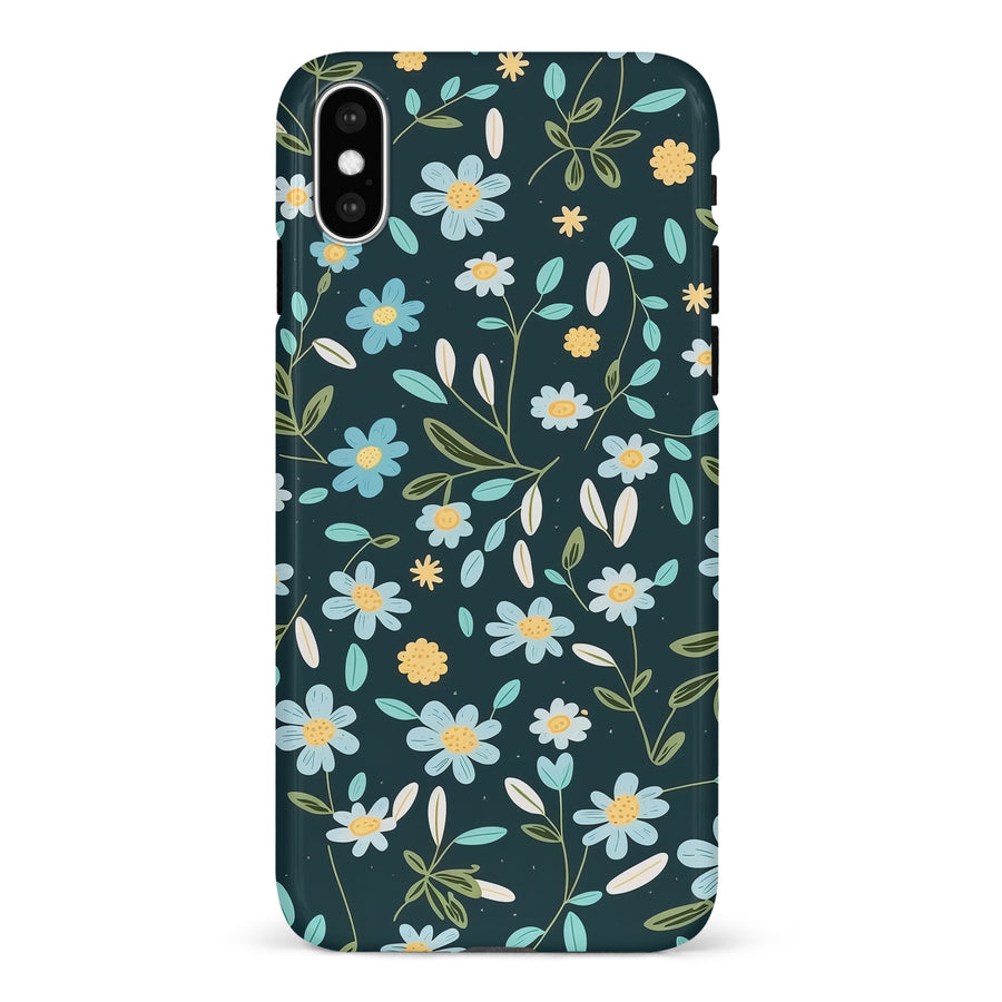 iPhone X/XS Daisy Phone Case in Green