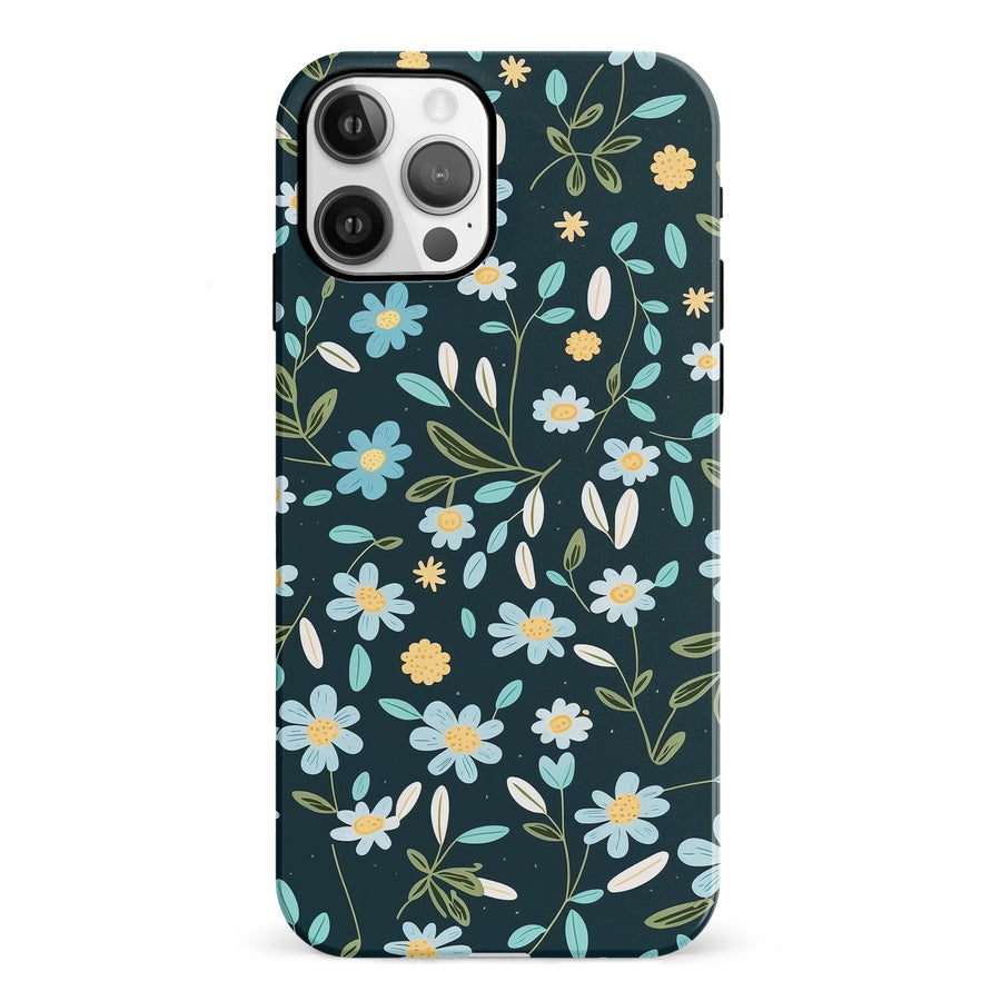 iPhone 12 Daisy Phone Case in Green