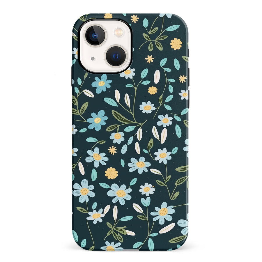 iPhone 13 Daisy Phone Case in Green