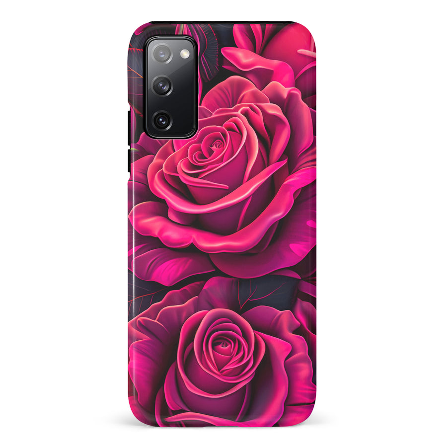 Samsung Galaxy S20 FE Rose Phone Case in Magenta