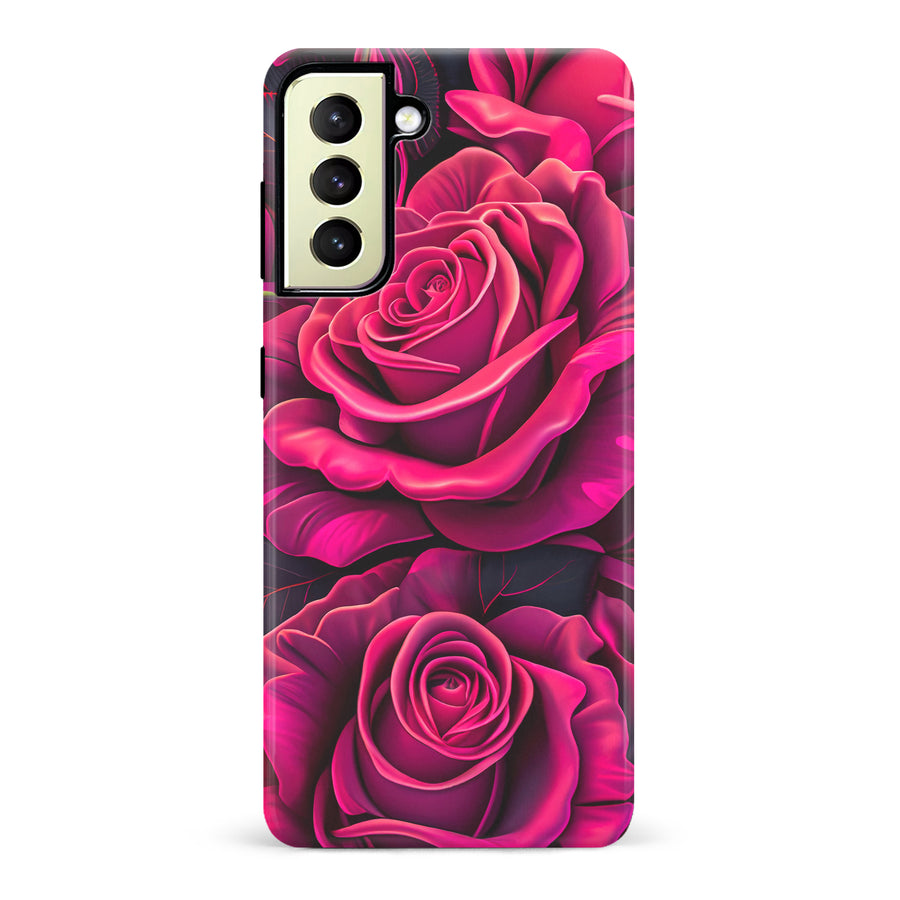 Samsung Galaxy S22 Plus Rose Phone Case in Magenta