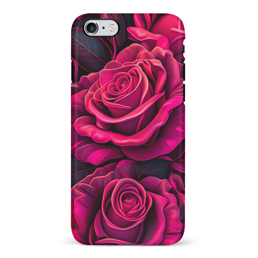 iPhone 6 Rose Phone Case in Magenta